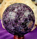 Lepidolite Crystal Sphere 🔮✨💜🌸🌌🦄