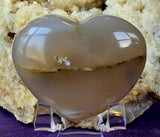 Agate Crystal Puffy Heart 💕💙✨