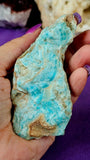 LG. Blue Aragonite Crystal Specimen 🌊🐚🪸🤍💙🔵