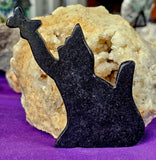 Assorted Jasper Crystal Cat Silhouette w/Butterfly ✨💎🐾🐈😻🦋