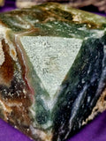 LG. Ocean Jasper Crystal Floating Cube  🪸🟩🌿🐚🌊