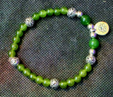 Handcrafted Jade Crystal Stretch Bracelet ✨📿💚