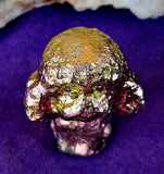 Rainbow Titanium Bismuth Crystal Toy Poodle Figurine ✨🌈🐩🐾🩷🧡