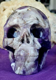 LG. Chevron Amethyst Crystal Skull