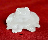 Clear Quartz Crystal Frog Figurine 🐸