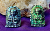 Rainbow Titanium Bismuth Praying Buddha Figurine 🧘‍♀️✨🕉️🙏💚💙