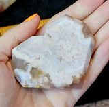 Flower Agate Faceted Crystal Heart ❤️🌸🌷🩷