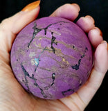 Matte Finished FLASHY Purpurite Crystal Sphere 🔮✨🤩🤯