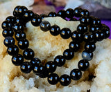 Black Agate Crystal Stretch Bracelet ✨🐈‍⬛🖤✨📿
