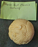 LG. Tagua Nut Phoenix Carving/Sphere ✨🐦‍🔥🥜🔮🔥