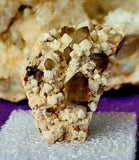SM. Box Raw Smokey Quartz in Calcite Crystal Specimen ✨🤩🪨