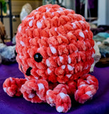 Handmade XL Crocheted Strawberries and Cream Octobaby Plushie 🦑🥹🐙