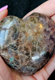MD. Brown Larvikite Crystal Puffy Heart 💙✨🤩🟤🤎