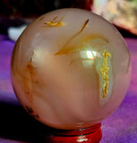 Dyed Pink Agate Crystal Sphere ✨🩷😍🔮🌸