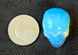 Opalite Crystal Mini Skull 💀🤍🌊🌀💎