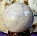 Silky Fluorite Crystal Sphere 💜🔮💚🤍✨