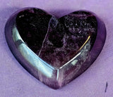 Banded Purple Fluorite Crystal Heart Shaped Bowl or Trinket Dish ✨💜✨