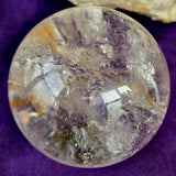 High Clarity Clear Quartz Crystal Sphere w Rainbows and Iron Inclusions 🔮💎🤩✨💥