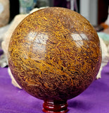 LG. Calligraphy Jasper Crystal Sphere ✨🔮💎✒️🍂