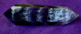 Double Terminated Chevron Amethyst Crystal Wand 🤍✨💜