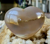 Agate Crystal Puffy Heart 💕💙✨