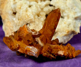 MD. Raw Iron Coated Quartz Crystal Cluster ✨🧡🧇🤩