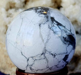 Howlite Crystal Sphere 🤍🔮✨🩶
