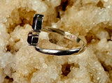 925 Sterling Silver Bypass Ring w/Garnet & Ruby Gemstones ❤️✨💍🩷🤩😍