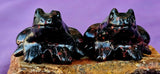 Black Plum Blossom Jasper Crystal Frog Carving 🐸✨🥹💎