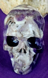 LG. Chevron Amethyst Crystal Skull