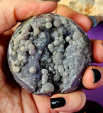 Partially Polished Raw Grape Agate Crystal Sphere 💜🔮🍇💚💙💙