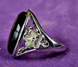 Silver Tiger's Eye Crystal Ring 💍🐯🐅⚜️