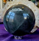 LG. Banded Fluorite Crystal Sphere 💜💚🔮💙🩵