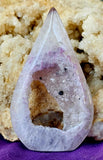 Dyed Pink Agate Crystal Tear Shaped Freeform ✨🩷