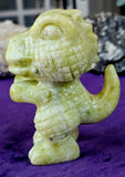 XL Lemon Jade Crystal T-Rex Dinosaur Statue 🦖🦕🤍✨🍋💚