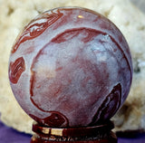Red Lined Jasper Crystal Sphere ♥️✨🔮😍🍒