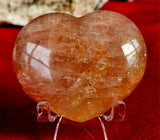 Hematoid/Fire Quartz Crystal Puffy Heart ❤️🔥🧨