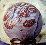 Red Lined Jasper Crystal Sphere ♥️✨🔮😍🍒