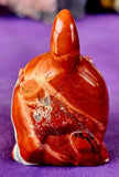 MD. Red Jasper Crystal Carved Kitty Cat Figurine ♥️✨♥️🐈😻🐾