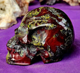 MD. High Quality Dragons Blood Crystal Skull 💀🤩🐲🐉🩸💚♥️