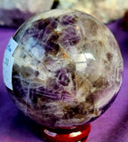 Chevron Amethyst Crystal Sphere 60mm