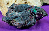 LG. Raw ridescent Rainbow Turgite Crystal Mineral Specimen 🤯🤩✨🌈🖤🤍