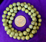 Olive Jade Crystal Stretch Bracelet 📿 ✨ 💚🫒