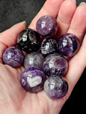 Mini Chevron Amethyst Crystal Spheres ✨🔮💜☪️