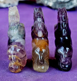 Banded Rainbow Fluorite Crystal Horse Carving 💜💛💚🐴🐎🌈