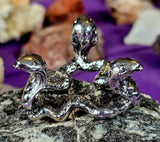 Assorted Metal Triple Snake Crystal Sphere Holder 🔮🐍✨💎