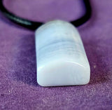 Blue Lace Agate Crystal Necklace 📿✨💙🔵🌊