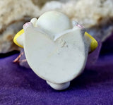 Kitty Holding Dumpling w/Wire Wrapped Amethyst Crystal Tree 🐈🧧🥟🌳💜