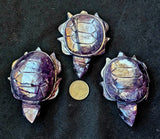 ✨RARE✨ MD. Grade A++ Purple Mica Crystal Turtle Carving 🐢✨ 🤩 🤯 💜🐢
