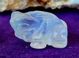 SM. Opalite (man-made) Crystal Frog Figurine 💚✨🐸🤍